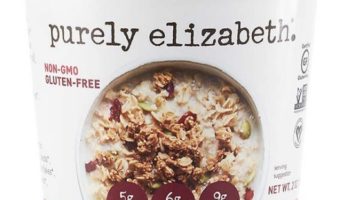 Purely Elizabeth Cranberry Pumpkin Seed Superfood oat cups with granola topper